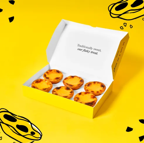 Larger yellow box with six nata